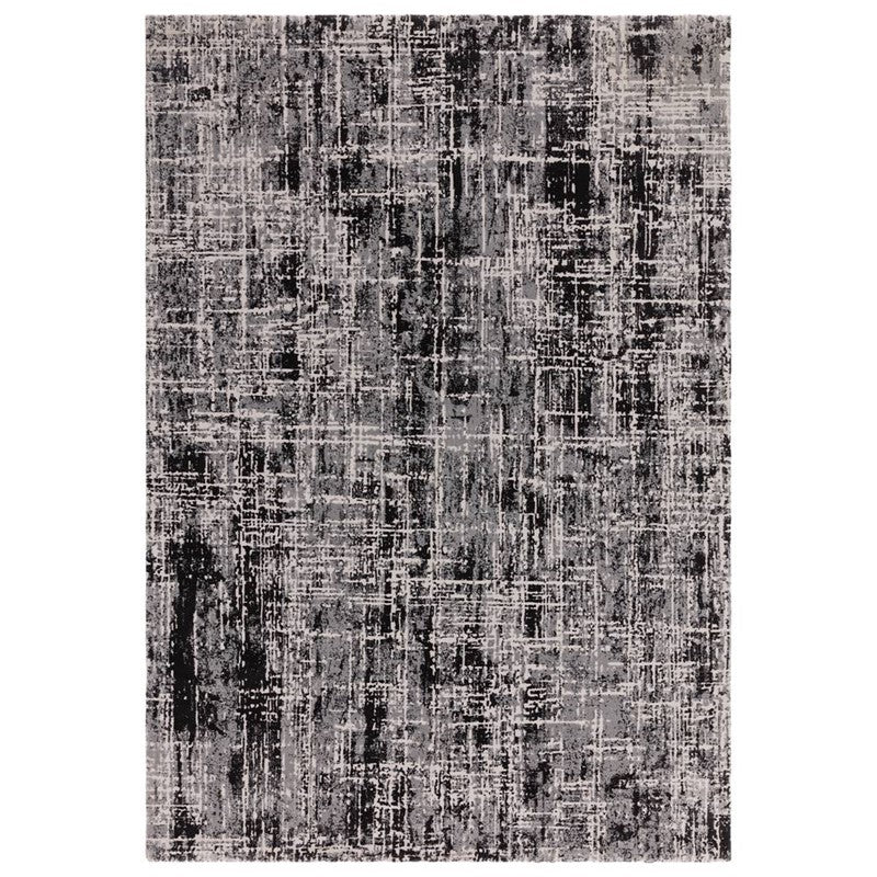 Kuza Abstract Black Rug - Image 1
