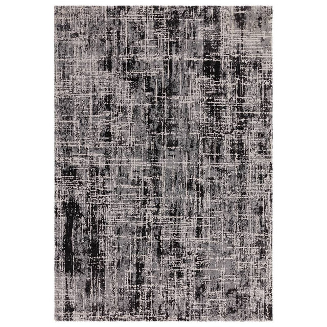 Kuza Abstract Black Rug - Image 1