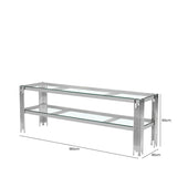 Cohen Chrome Steel Tubes Entertainment Unit