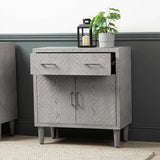 Venus 1 Drawer 2 Door Cabinet Grey