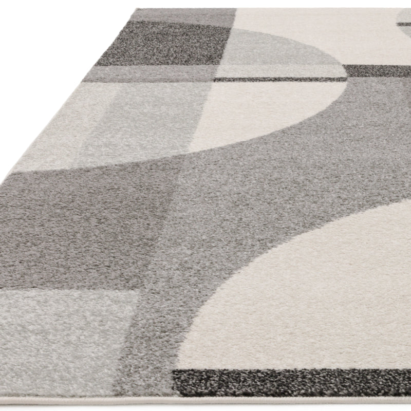 Muse Grey Art Deco Rug MU20 Rug - Image 5