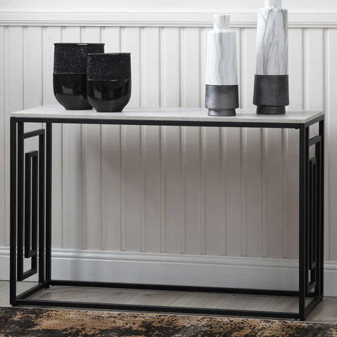 Devon Black and Grey Console Table - KD