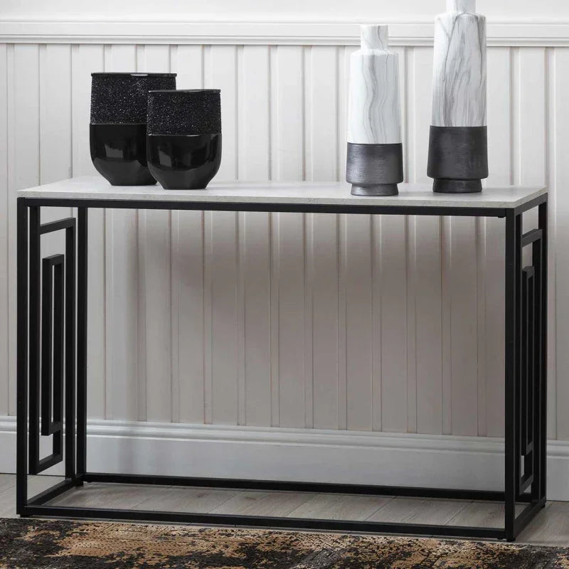 Devon Black and Grey Console Table - KD