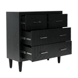 Solano 4-Drawer Black Chest - KD Legs