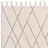 Nepal Cream/Black Linear Rug