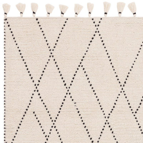 Nepal Cream/Black Linear Rug
