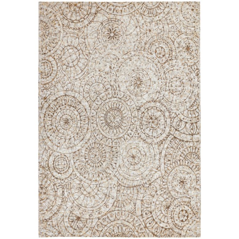 Xylo Hand Sewn Cowhide Laser Design Rug - Image 1