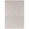 Muse Grey Chevron Rug MU07 Rug - Image 1