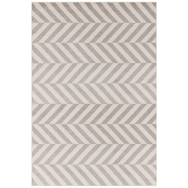 Muse Grey Chevron Rug MU07 Rug - Image 1