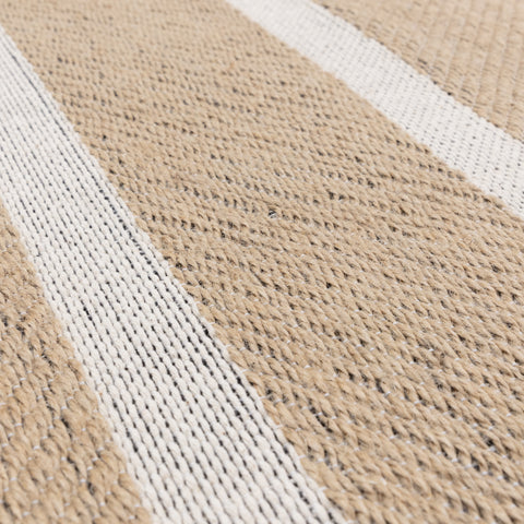 Global Cream Stripe Rug - Image 4