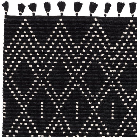 Nepal Black/Cream Diamond Rug