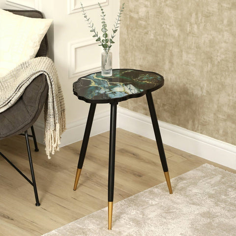 62.5cm Teal Green End Table