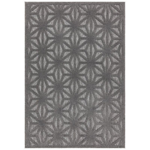 Salta Sa01 Anthracite Star Rug