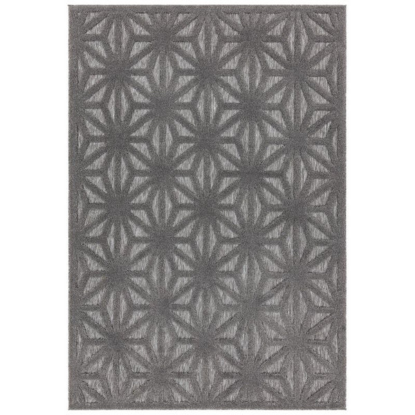 Salta Sa01 Anthracite Star Rug