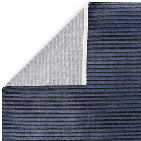 Kuza Plain Stripe Navy Rug - Image 3