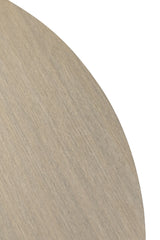 Russo 1.2m Round Dining Table - Grey Melamine / Black Leg