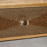 Sorio 4 Drawer Coffee Table made from reclaimed wood with eco-friendly design