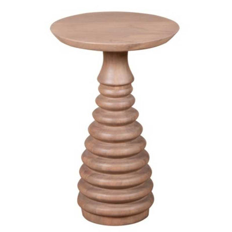 Valencia Cane & Mango Wood Side Table - View 2
