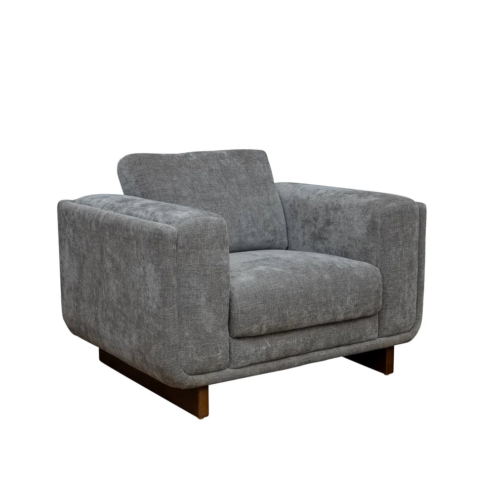 Selby Fabric Armchair - Grey