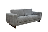 Selby Fabric 3 Seater Sofa - Grey