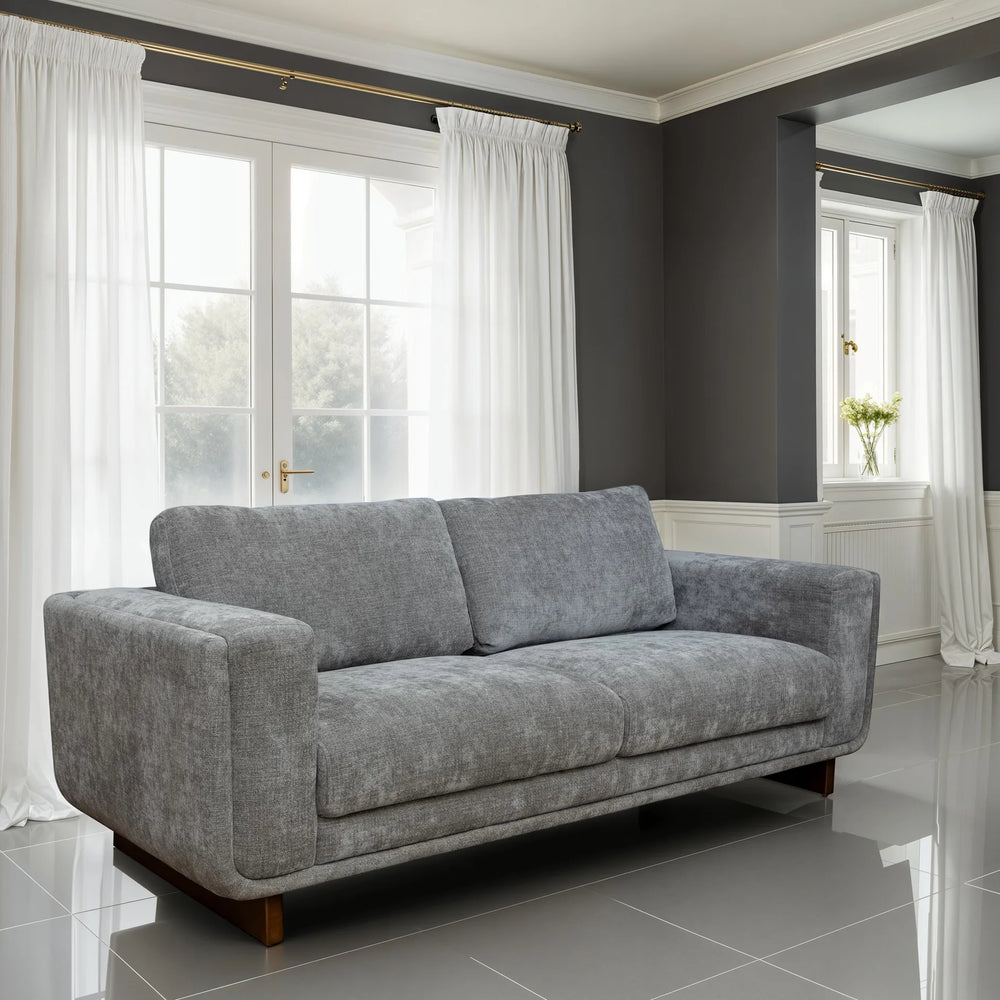 Selby Fabric 3 Seater Sofa - Grey