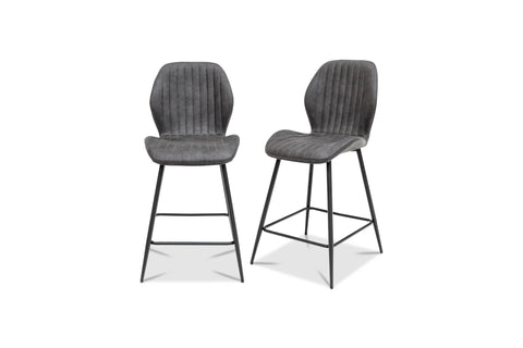 Sheldon Counter Stool - Charcoal Pu