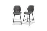 Sheldon Counter Stool - Charcoal Pu