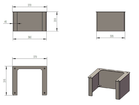 Sherwood / Hampshire 5kW Log box (Only) -  - 105-770328