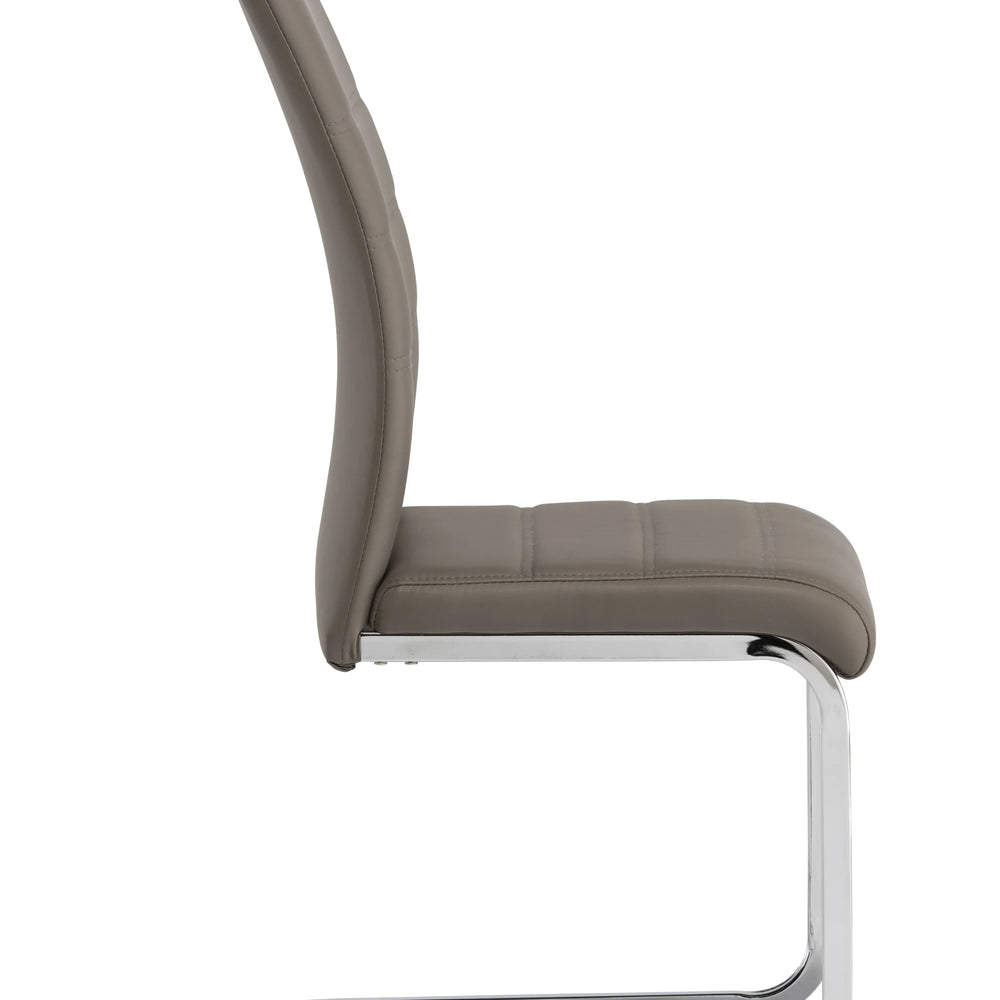 Elegant Taupe Dining Chair for Modern Home Interiors