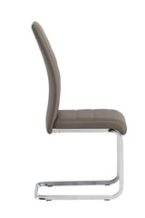Elegant Taupe Dining Chair for Modern Home Interiors