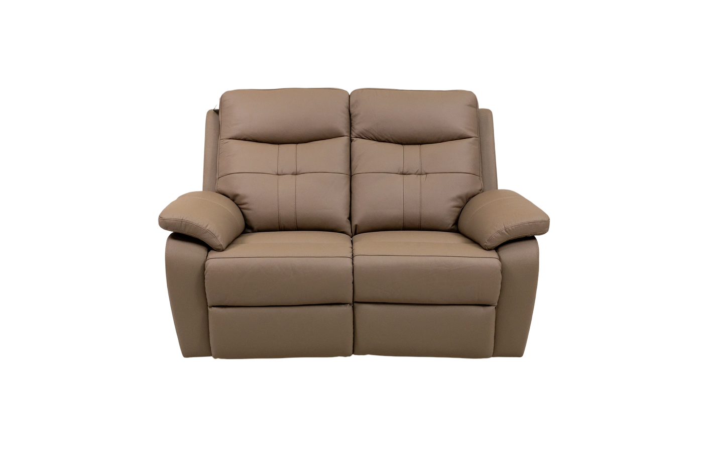 Brown Leather Electric 2-Seater Recliner Sofa for Ultimate Comfort