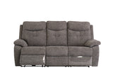 Electric 3-Seater Recliner Sofa in Graphite Fabric - Modern Comfort