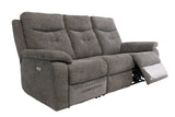 Electric 3-Seater Recliner Sofa in Graphite Fabric - Modern Comfort