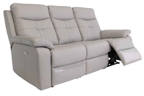 Light Grey 3-Seater Electric Recliner Sofa - Stylish Comfort