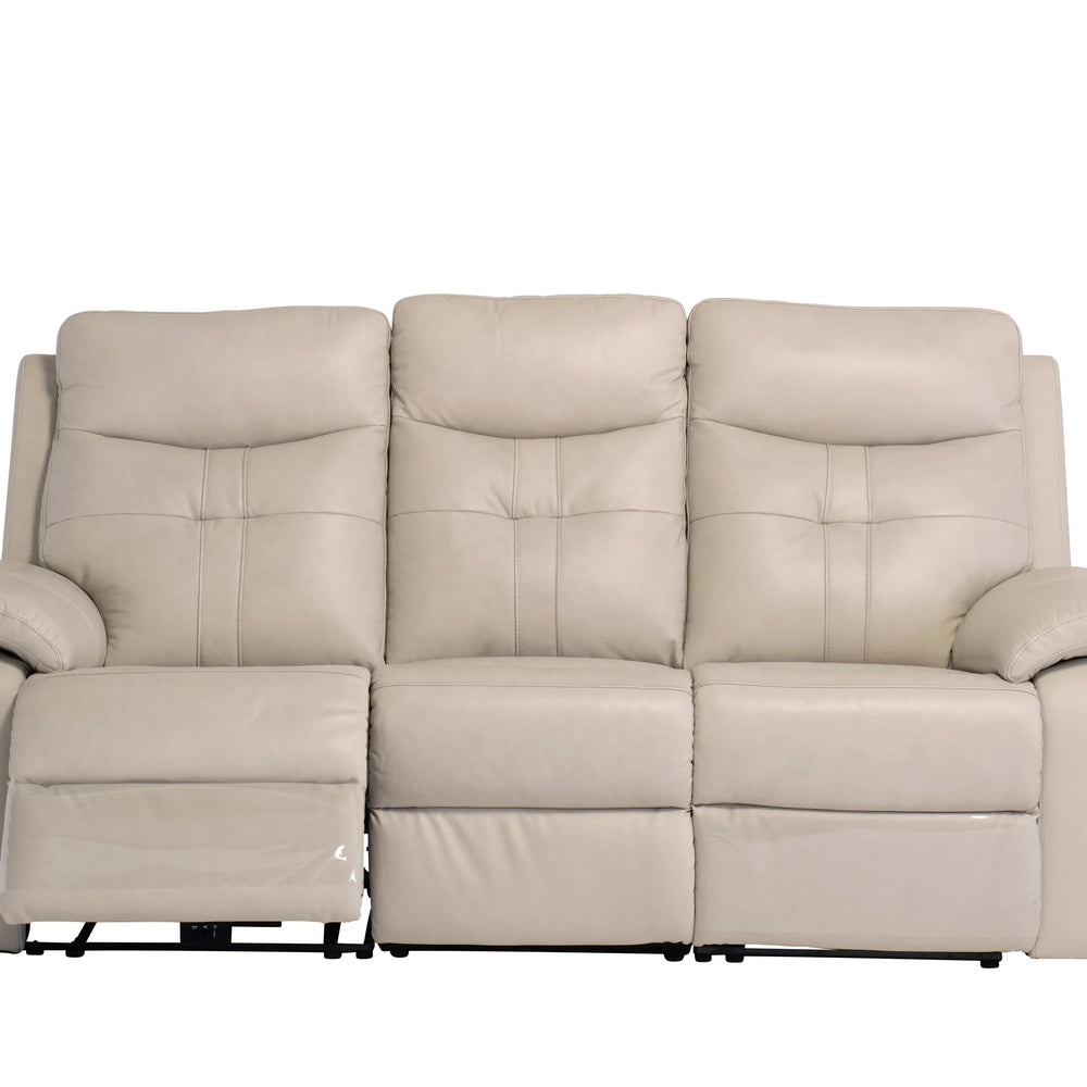 Light Stone 3-Seater Electric Recliner Sofa for Ultimate Comfort
