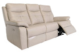 Light Stone 3-Seater Electric Recliner Sofa for Ultimate Comfort