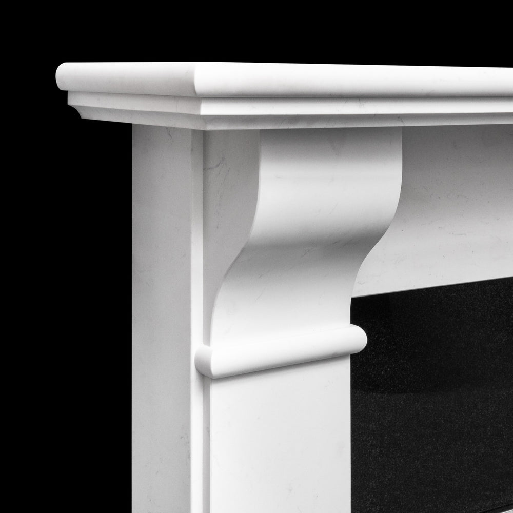 60" Tara Honed Naples White Surround