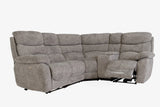 Layla Chanel Fabric Recliner Corner Sofa with USB