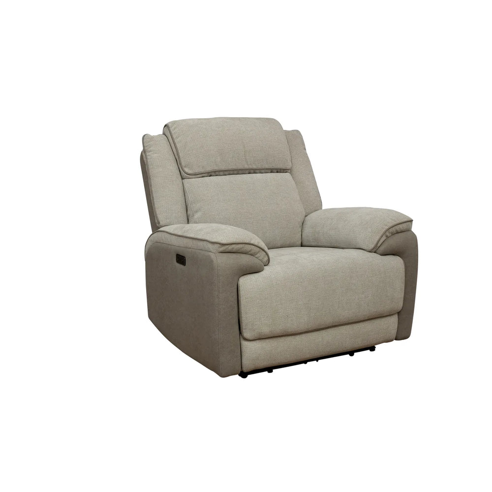 Walton Fabric Electric Recliner - Soft Grey