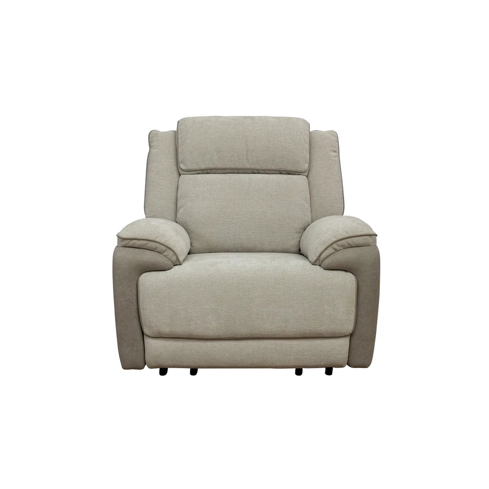 Walton Fabric Electric Recliner - Soft Grey