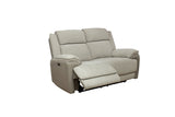 Walton Fabric Electric 2 Seater Recliner - Soft Grey