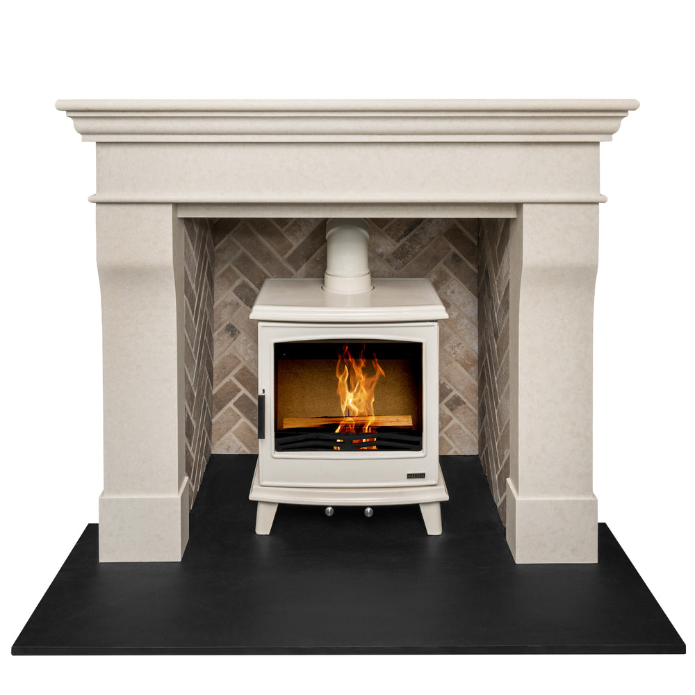 Mazona Westport Eco Cast Stove in Enamel Cream 5kw