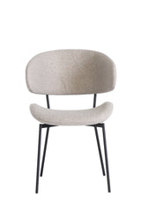 Linen Upholstered Dining Chair with Elegant Willow Design